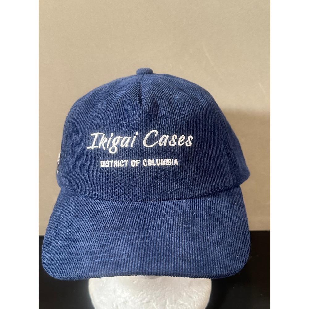 Ikigai‎ Cases District of Columbia Corduroy Snapback Hat Navy Blue Tiger Patch
